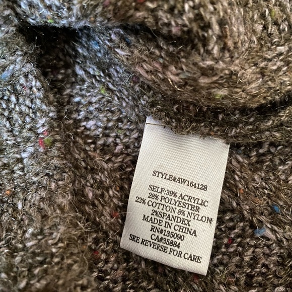 Altar'd State Striped Knit sweater sleeveless turtleneck, S - Picture 8 of 11